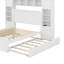 Grand lit en bois avec armoire, tablette et prises, lit gigogne simple TG-36604631