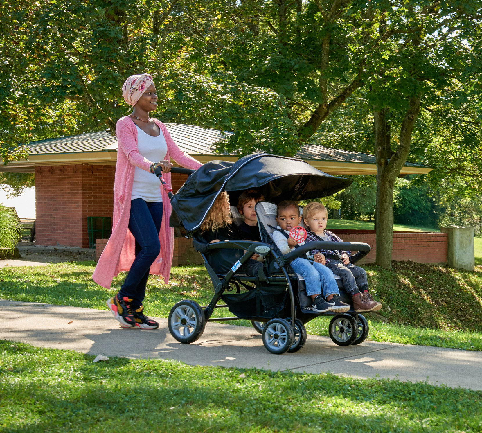 Gaggle Poussette tandem 4 places Compass Quad et Commentaires - Wayfair ...