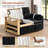 Convertible Sofa Bed with Adjustable Backrest-1426152826