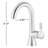 BSH11 Single Hole Bathroom Faucet with Drain Assembly-61085602
