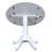 Hesston Counter Height Drop Leaf Solid Wood Pedestal Dining Table-2021864265