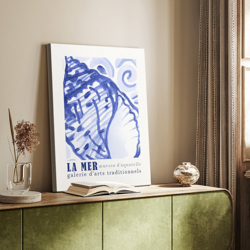 Affiche d'exposition «La Mer» I -Gallery Wraraped Cavas, H 18 po x l 12 po