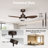 42" Ceiling Fan with Light, High Airflow Low Noise DC Motor, 6-Speed Reversible Airflow, Upgraded Premium ABS Blades-98316763