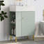 Meuble-lavabo 21,6 po avec lavabo simple en céramique, rangement à gauche-248982338