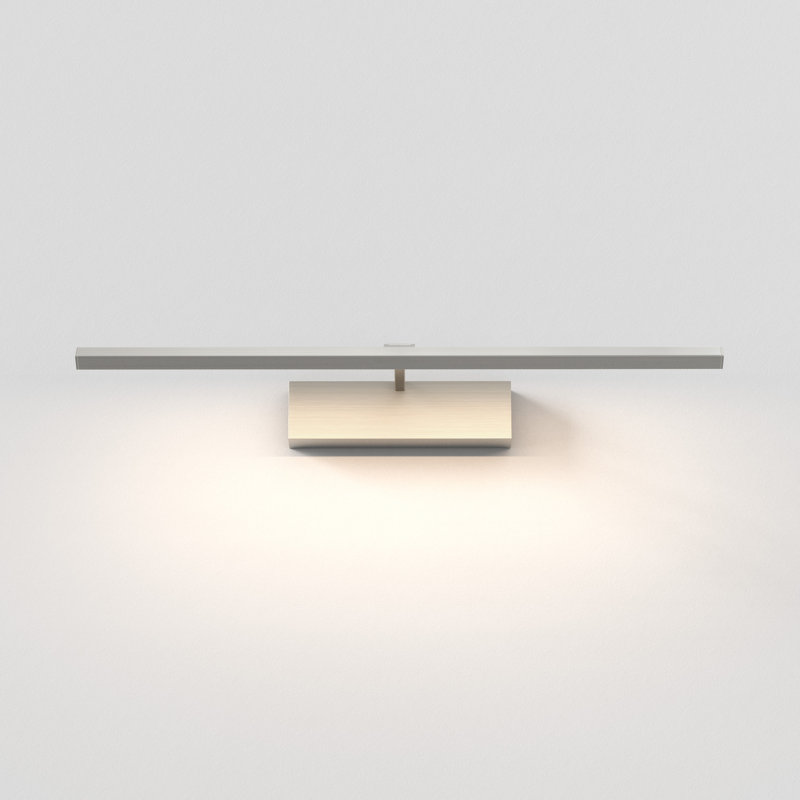 Mondrian LED Wall Mounted Picture Light, 2.36" H x 23.62" W x 7.4" D, Matt Nickel