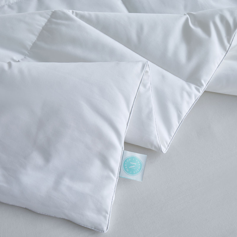 Twin White Down Alternative Cooling Comforter