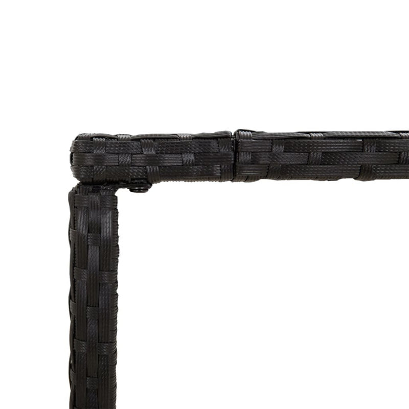 Ensemble de bar en métal avec tabourets, Noir, 6