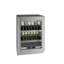 U-Line 24"W. 5 Cass 5.2 Cu.Ft. Compact Refrigerator with Brightshield™ - Stainless Steel Frame with Glass