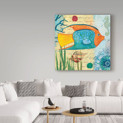 « tropical subaquatique i », impression sur toile tendue