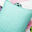 White/Pink/Green Microfiber Reversible 4 Piece Quilt Set-526153479
