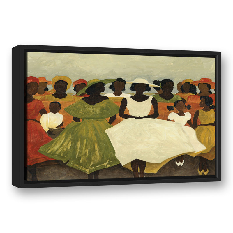 Women in Pews, reproduction d'art sur toile, L 25,75 po x H 17,75 po