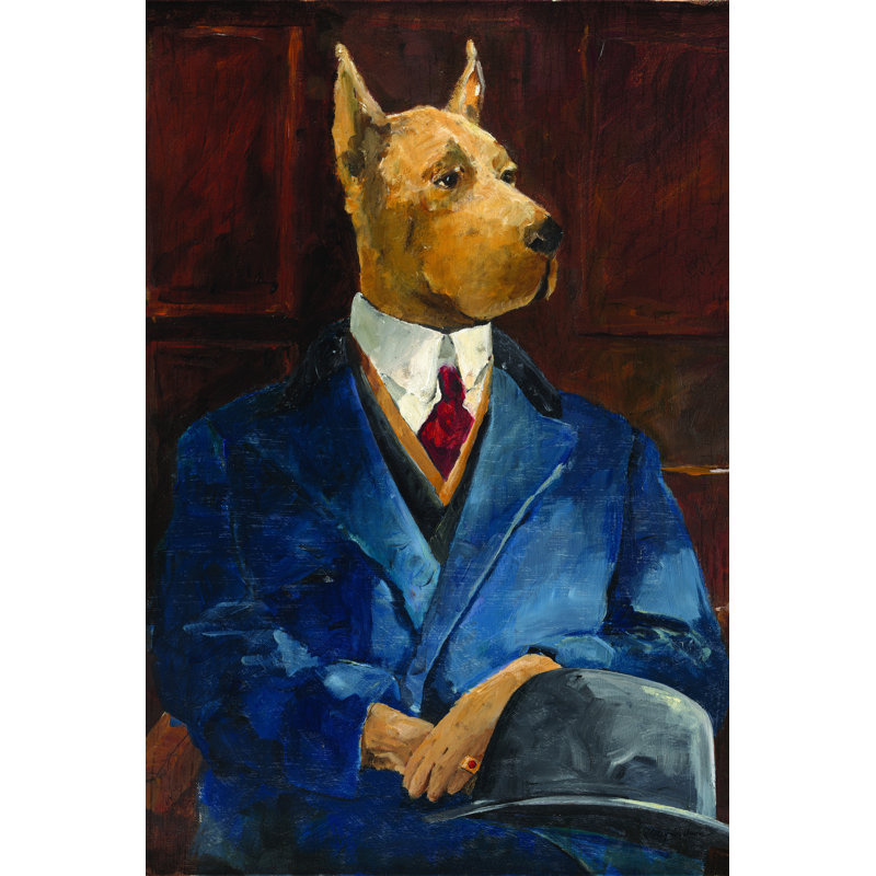 " Inspector Dogleash " by Avery Tillmon Painting Print, 18" H x 12" W