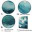 «Ocean Teal Wave Expression - Coastal Waves», reproduction sur toile encadrée-404558667-404558704