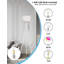 Lampe trépied moderne avec abat-jour en lin, lampe sur pied de 66 po de hauteur pour le salon, la chambre à coucher, le bureau personnel, ampoule E26 incluse, design minimaliste-112256092-112256088