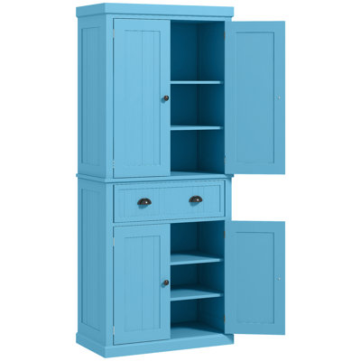 72" Kitchen Pantry Cabinet Cupboard with Doors by Winston Porter