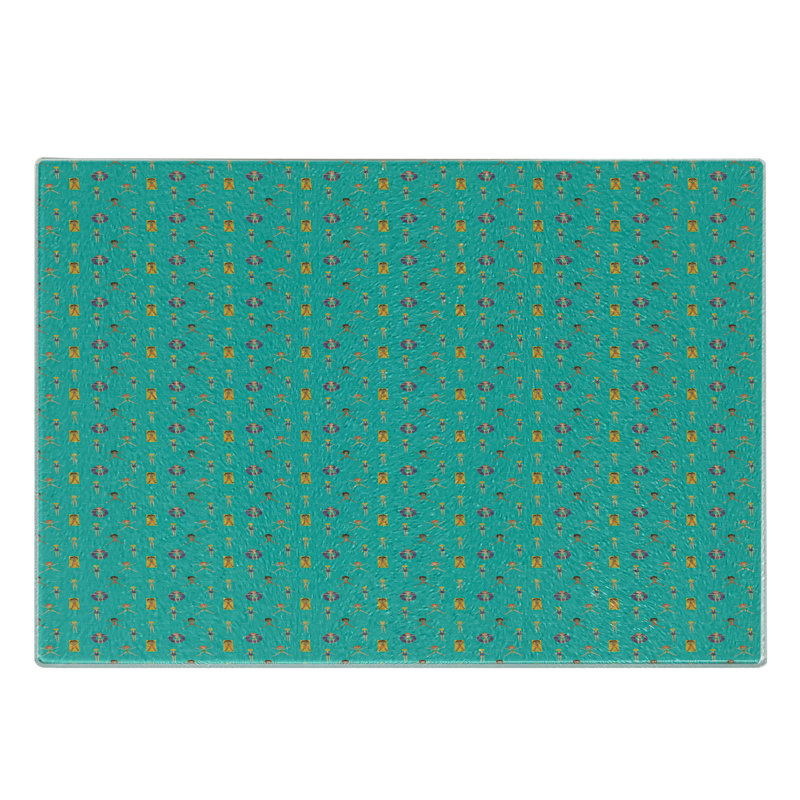 Multicolore planche à découper en verre trempé Ambesonne Pool Party