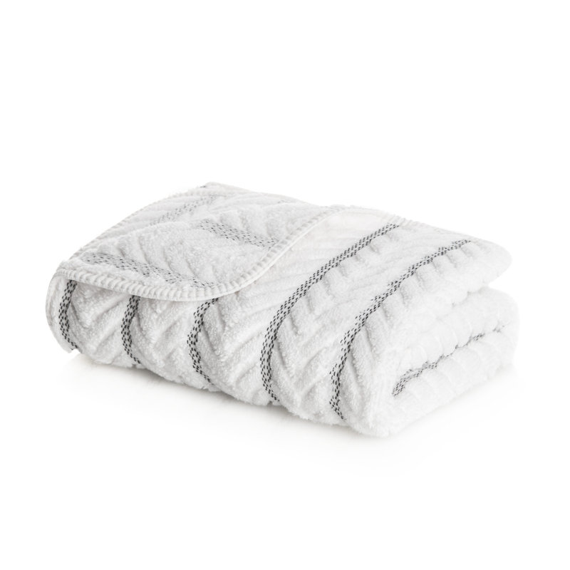 Herron Jacquard Washcloth, White