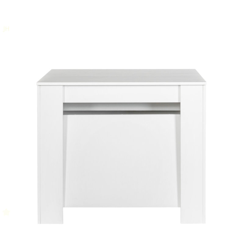 Multifunctional Extendable Console Table, White, White