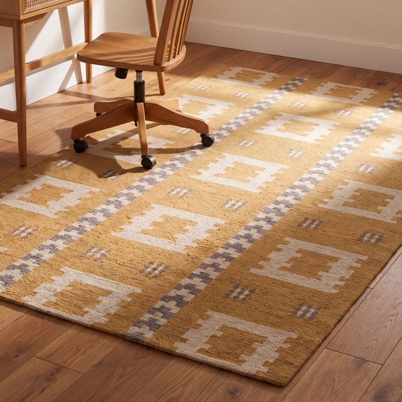 Rectangle Elsey Wool Area Rug, Rectangle 8'9" x 11'9"