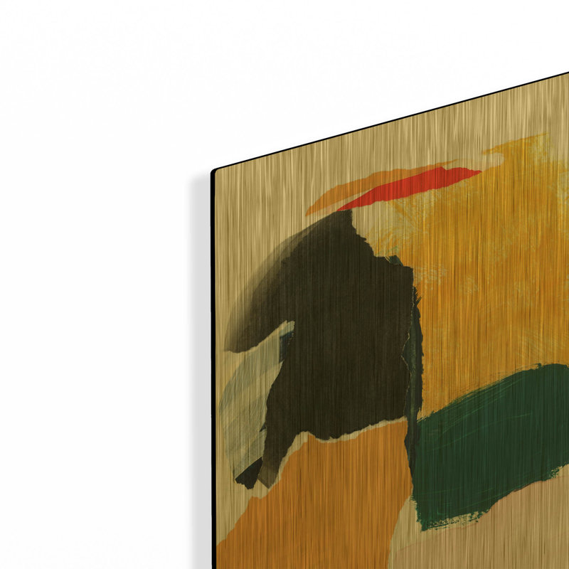 Art mural en métal doré, 16 po x 24 po, 16 po x 24 po