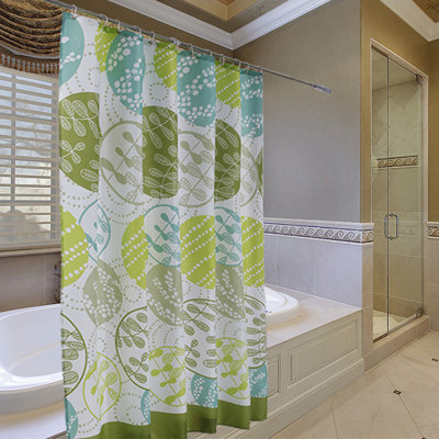 Rideau de douche en polyester avec crochets