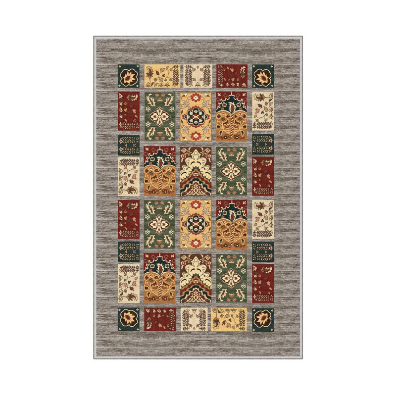 Tapis d'entrée de qualité supérieure (3,3 x 9,8 pi), 100% polyester, hauteur des poils de 8 mm | Antibactérien, antidérapant à pois en PVC, 650 gr / m² | Lavable à la machine, impression numérique 3D | Idéal pour le salon et les entrées, concep