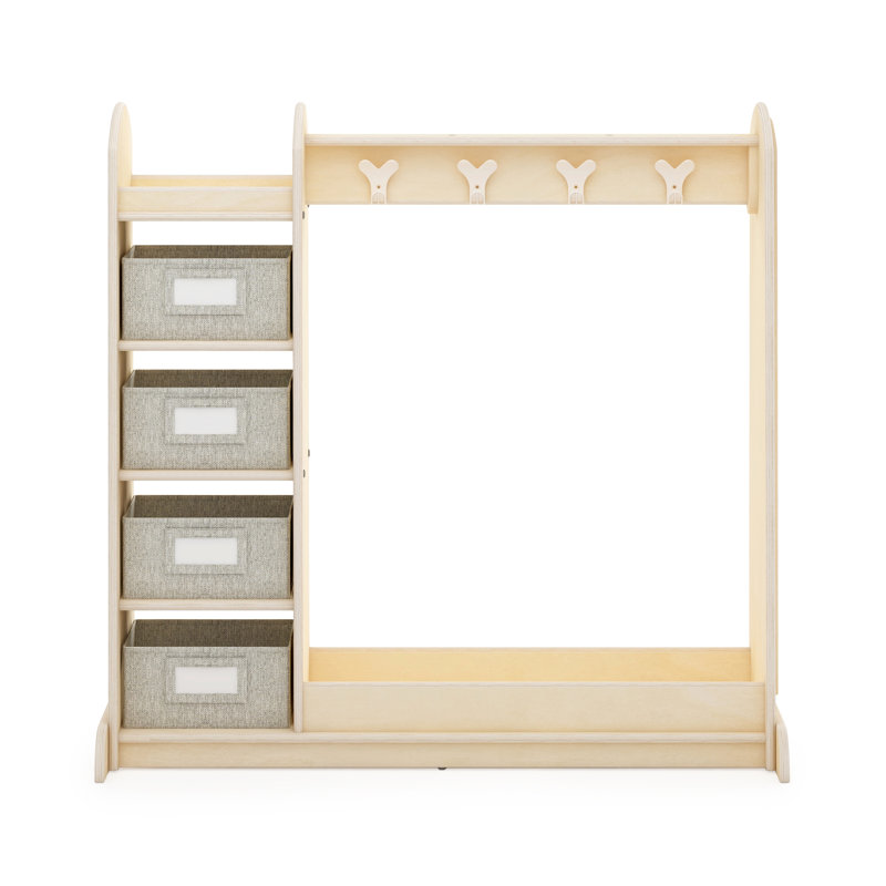 EdQ Essentials Dress-up Storage with Bins, Wood