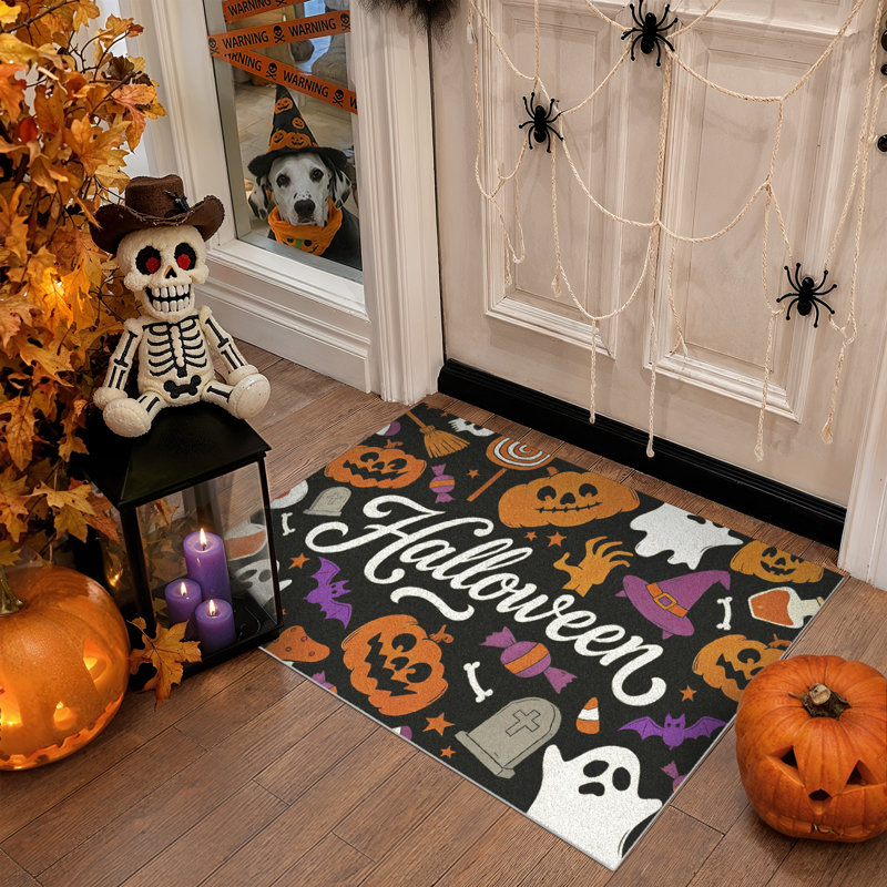 Tapis de porte TrickTread Halloween, Rectangle 2 pi x 3 pi