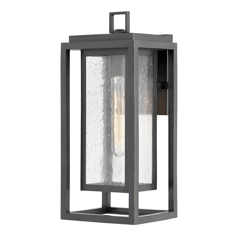 Gammett Outdoor Wall Mount Lantern with Anti-Fade Finish, Oil Rubbed Bronze, 16" H x 7" W x 7 D