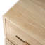 Table d'appoint rotative rotative de couleur naturelle avec tiroir fluide, base favorisant la circulation de l'air et armoire en verre rotative facile à assembler, base pratique pour le salon