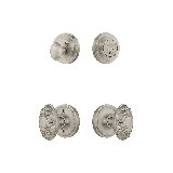 Nostalgic Warehouse Classic Rosette Entry Set with Victorian Knob