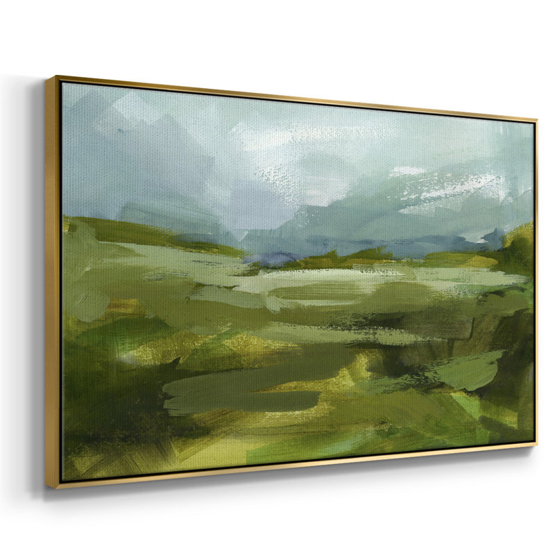 Emerald View II, reproduction d'art sur toile, H 27 po x l 41 po x P 2 po, Or