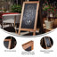 Ensemble de tableau noir en bois avec marqueurs, pochoirs et aimants-86903250