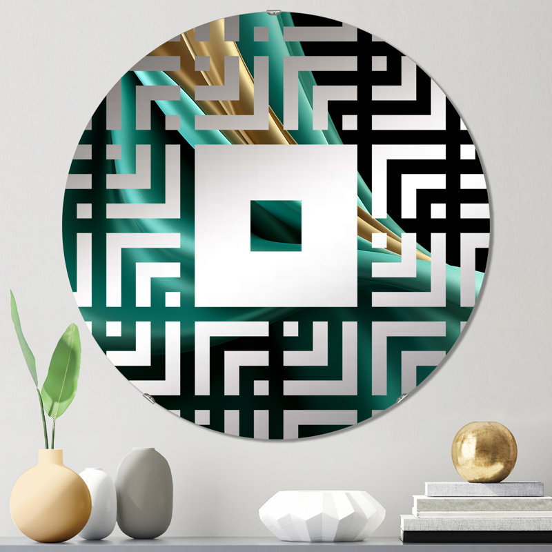 Juleesa - Miroir mural carré, 23,6 po x 23,6 po