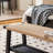 French Retro Shoe Changing Stool 5 Pair Solid Wood Shoe Storage Cabinet
