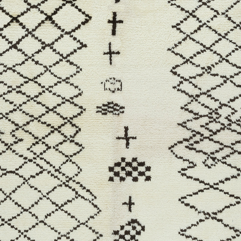 Tapis marocain moderne 100% laine Alezal