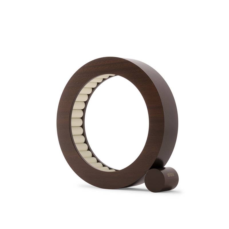 FERRIS JEWELRY ORGANIZER, Cream/Dark Brown Wood