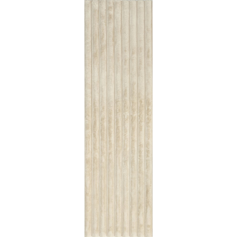 Kai SuperiorWash Stripe Faux Rabbit Machine Washable Area Rug, Runner 2'6" x 8'