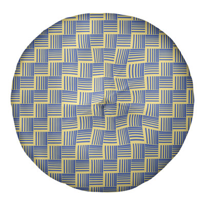 Coussin de sol classique à rayures Baskettressées