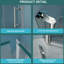 Porte de douche 36 po x l 72 po avec verre trempé, revêtement, charnière