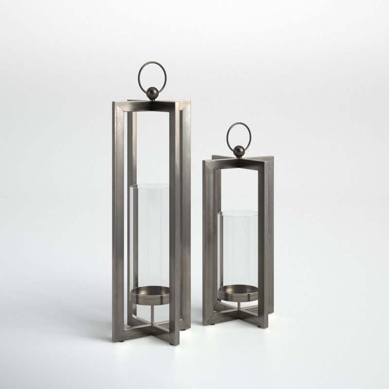 Danity 2 Piece Metal Tabletop Pillar Set