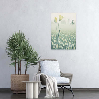Contemporary Art Contemporary Tulip Architecture Wall Art by Andreas Magnusson - Wrapped Canvas Print