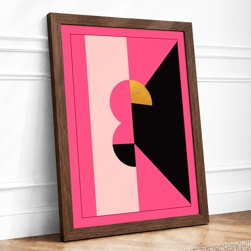 Bird Profile Geometric - Print, Walnut, A1 - 84.1 x 59.4 cm