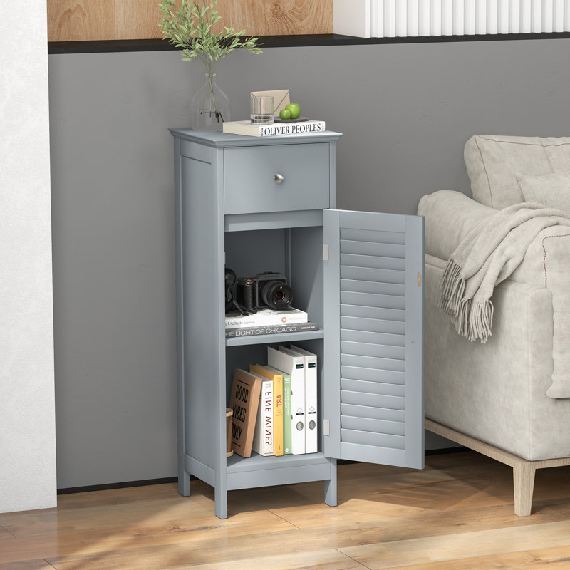 Armoire à linge autoportante Alydia, Gris