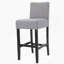 Tabouret de bar 30 pouces en tissu avec structure en bois massif (ensemble de 2)-569601332