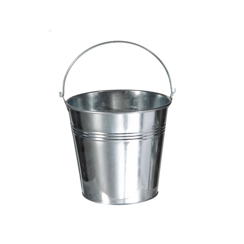 Pot à fleurs rond en aluminium (grand), H 5,1 po x l 5,5 po x P 5,5 po