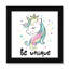 «Be Unique», impression sur papier licorne-47848661-47848668