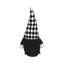 Ensemble de 2 décorations de gnome en tissu d'Halloween avec bannière «B-O-O», figurines saisonnières en polyester noir et blanc