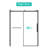 56 - 60"W X 76"H Bathroom Shower Door, Tempered Glass, Matte Black Lock, Smooth Sliding System, Easy To Clean Coating, Contemporary Feature Glass 76"H, Pull Handle, Action, Renovation Idea