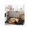 Gray Toned Abstract Ying Yang Themed Patterned Woven Base Modern Decorative Rug